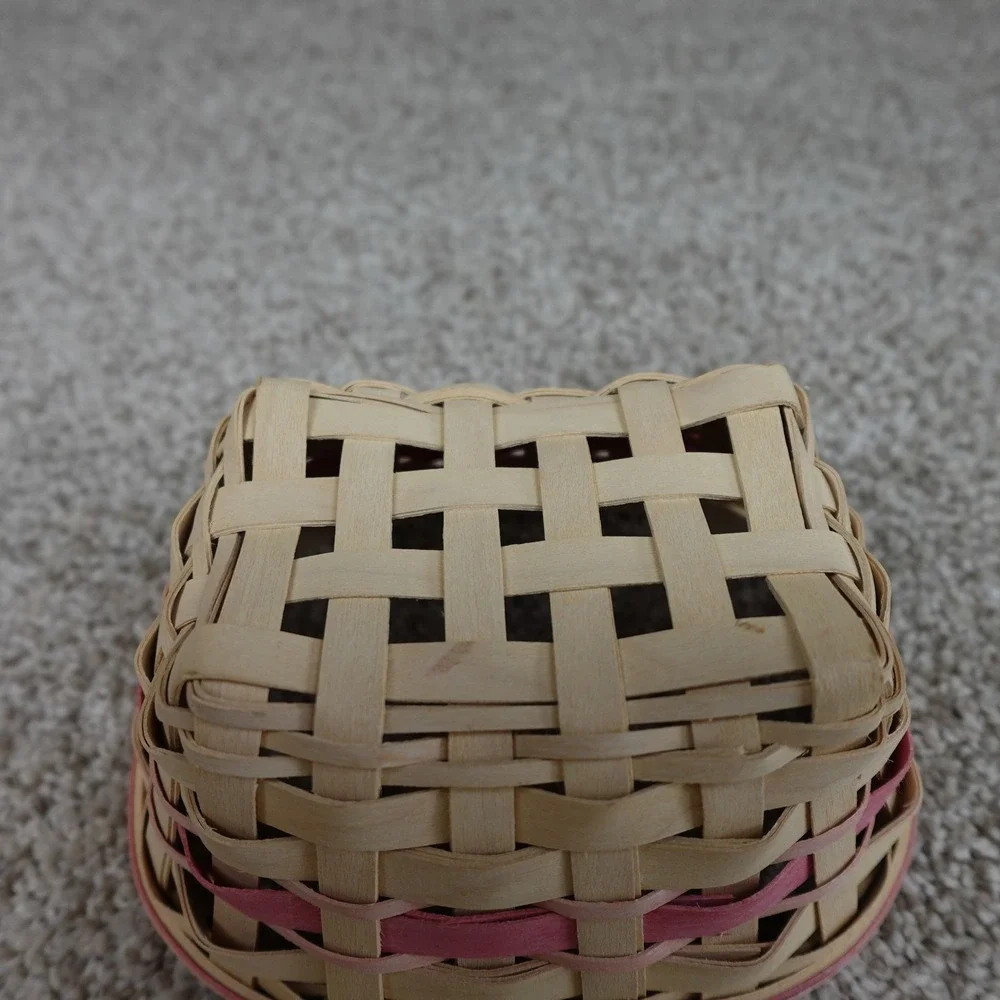 Longaberger 2008 Horizon of Hope Basket Pink Woven Support a Cure Handmade